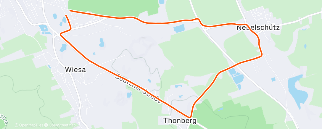 Map of the activity, Nike Run Club: Lauf am Freitag