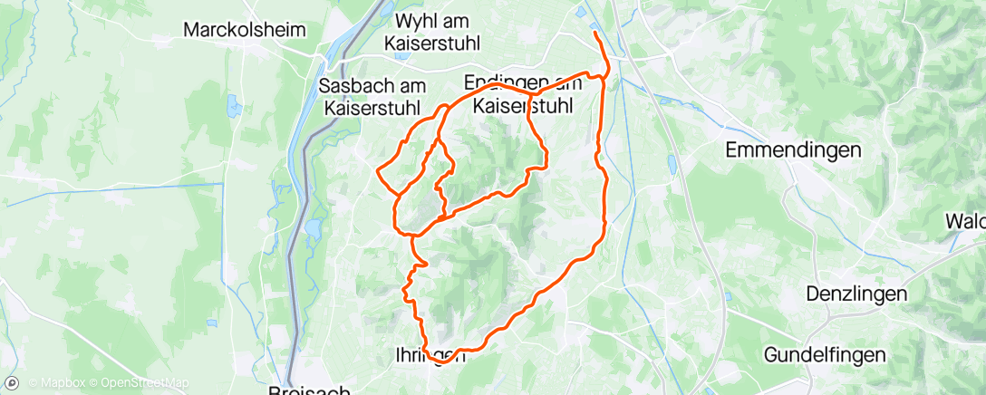 Map of the activity, Kaiserstuhl