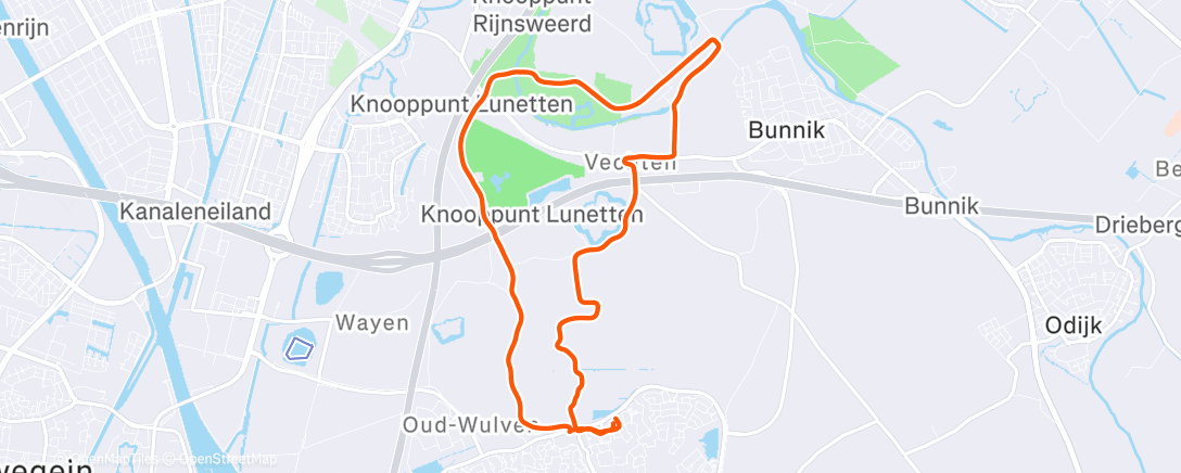 Map of the activity, Ochtendloop