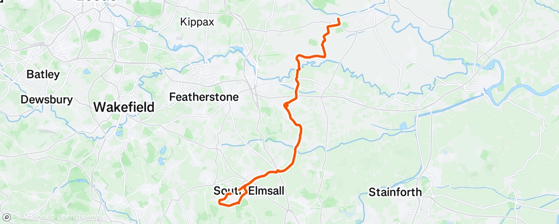 Map of the activity, Lunch Ride