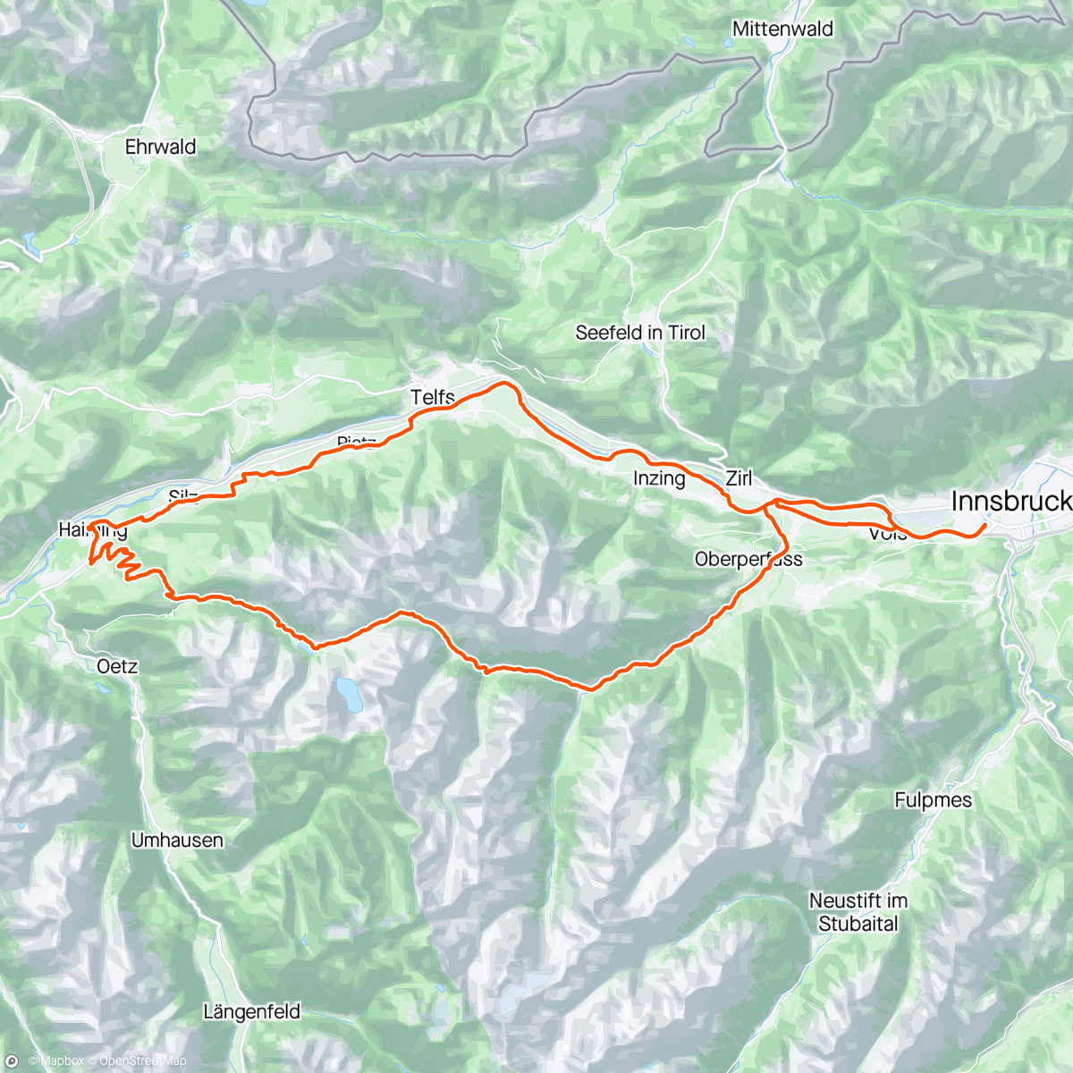 Map of the activity, Kühtai - alpejskie rozpoczęcie sezonu podjazdowego