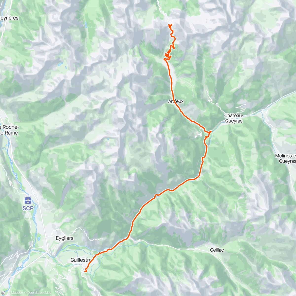 Map of the activity, ROUVY - Col d'Izoard | France
