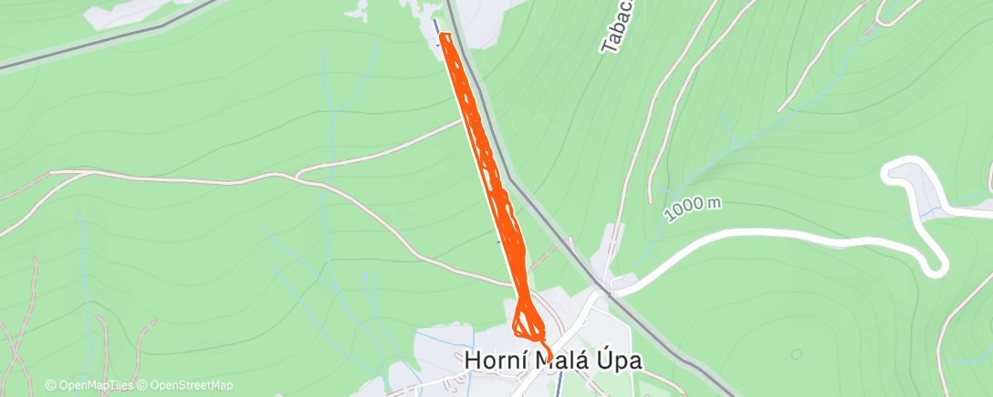 Map of the activity, Morning Snowboard