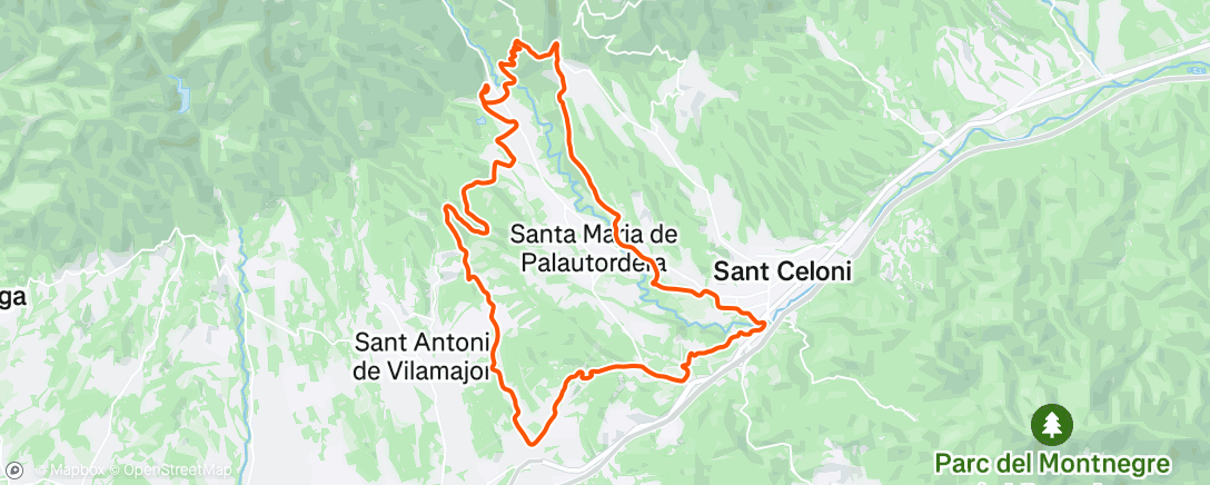 Map of the activity, De vuelta