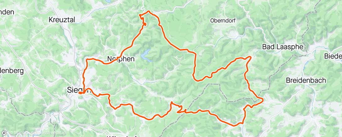 Map of the activity, Gruppetto Dienstag