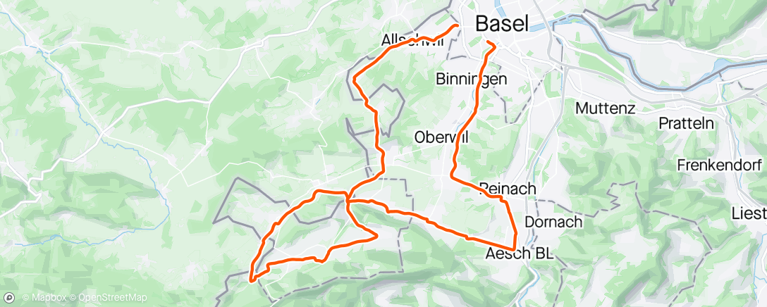 Map of the activity, Àesch