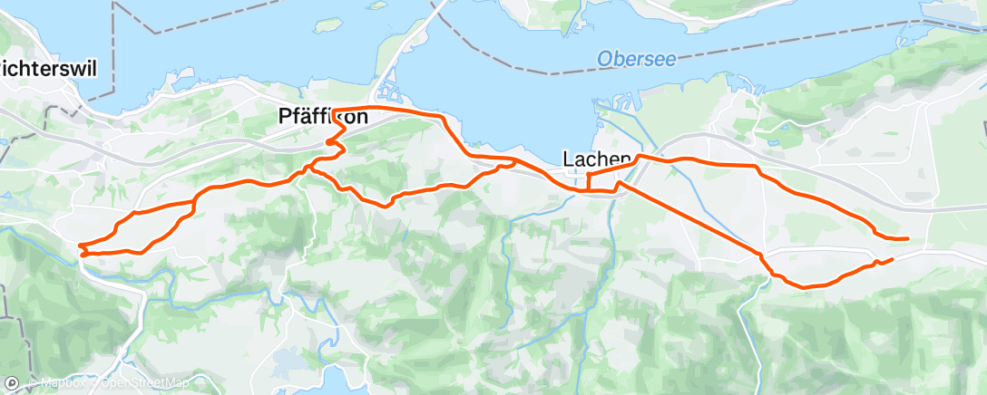 Map of the activity, Afternoon Ride