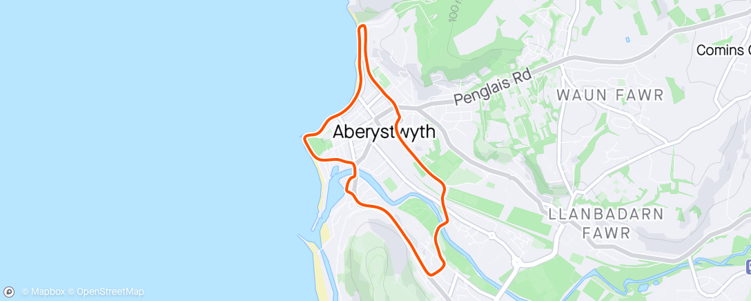 Map of the activity, Recovery run with Lynwen