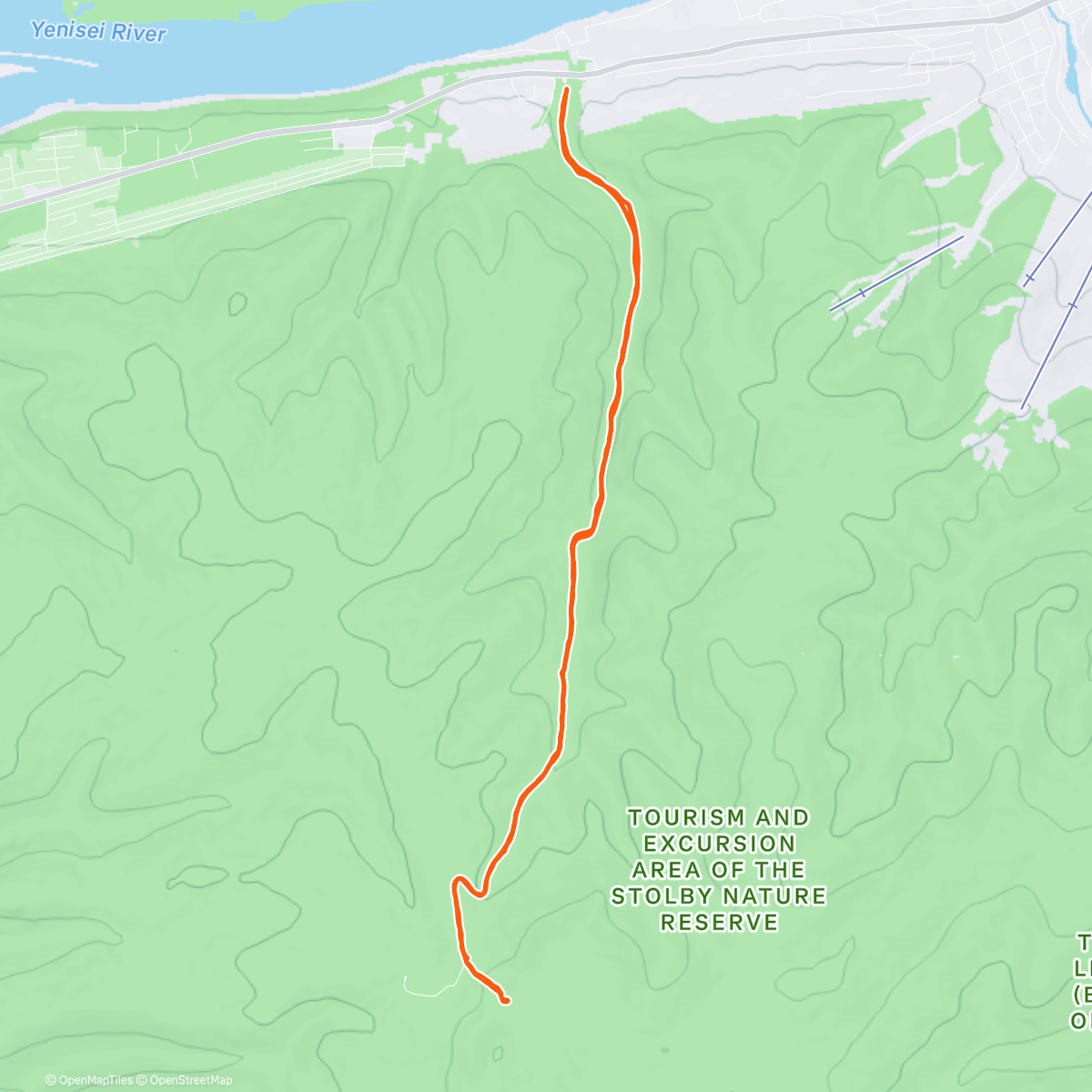 Map of the activity, Трейлраннинг (утро)