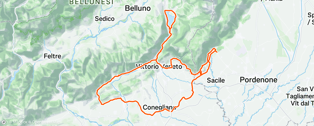 Map of the activity, Morning Ride