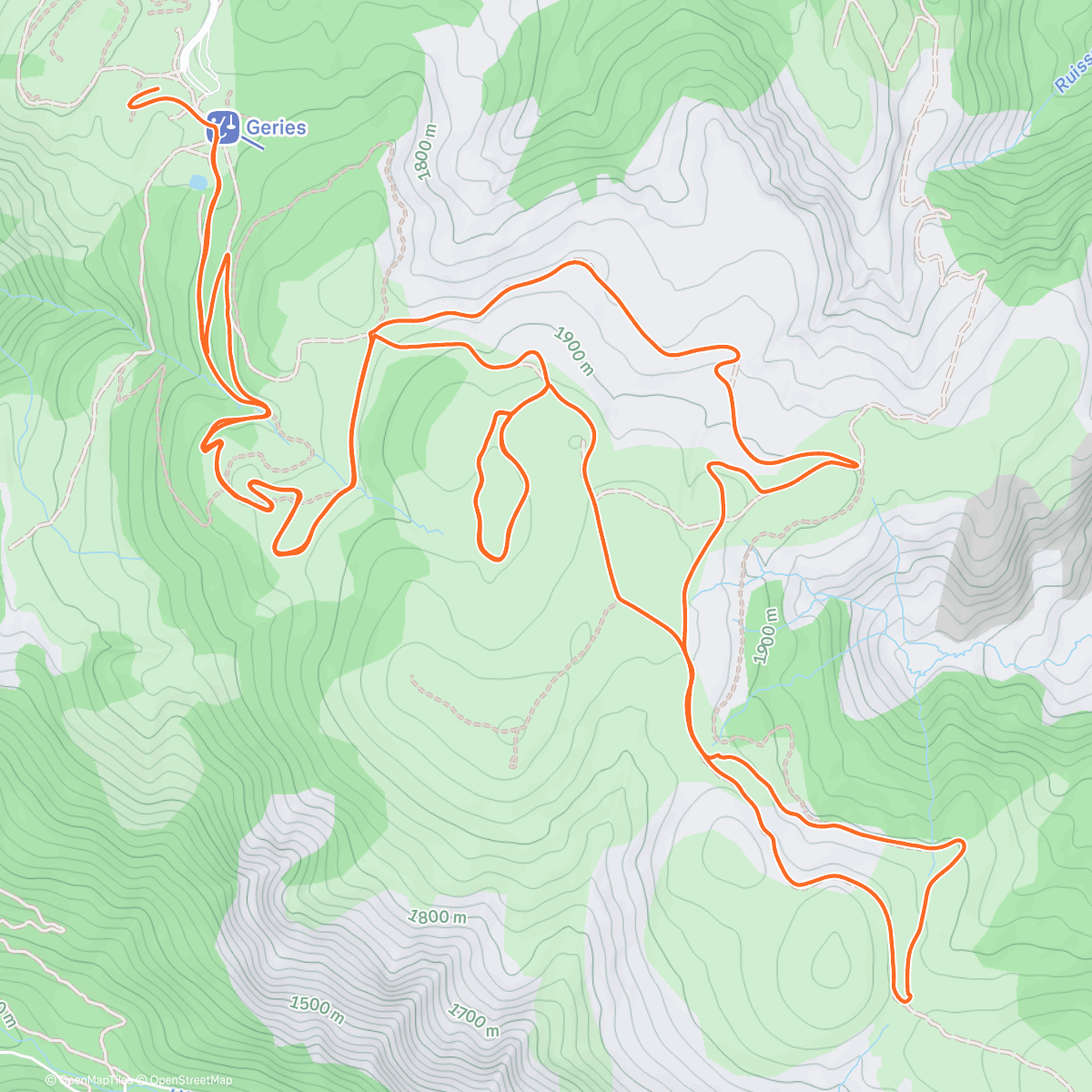 Карта физической активности (Beille #7 : skating,  la 1ère de l’année)