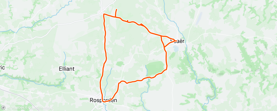 Map of the activity, Sortie vélo dans l'après-midi