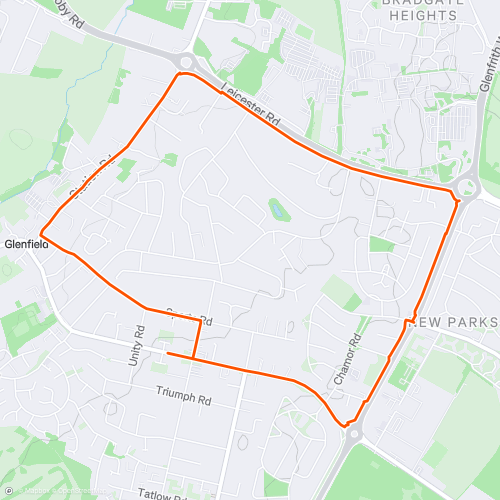 dom rd via groby road | 5.6 km Road Running Route on Strava