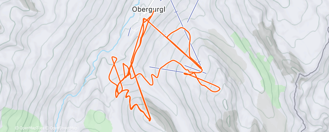 Map of the activity, Morgentraining