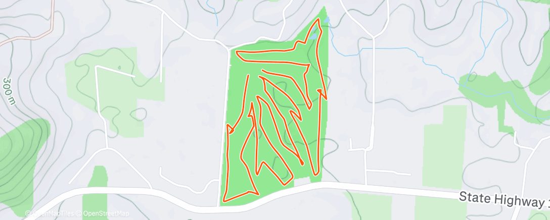 Map of the activity, Garbage speed golf ⛳️…??