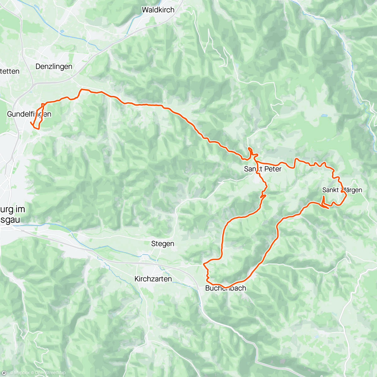 Mapa da atividade, Mittagsradfahrt 😍