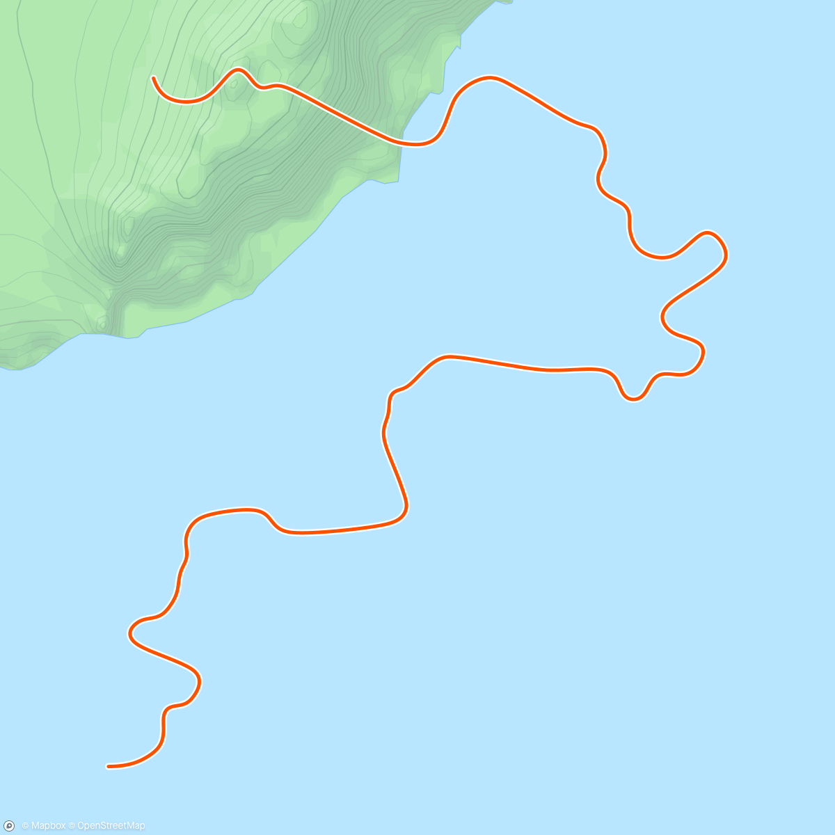 Map of the activity, Zwift - Triple Flat Loops in Watopia
