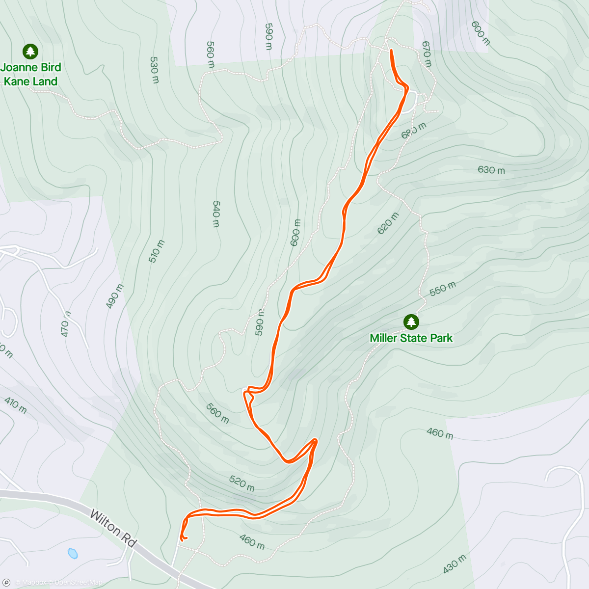 Map of the activity, Pack - birthday hike