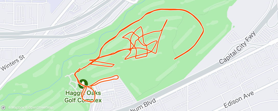 Map of the activity, Morning Run