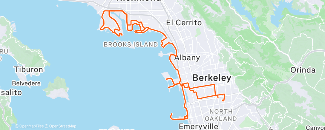 Map of the activity, Morning Ride