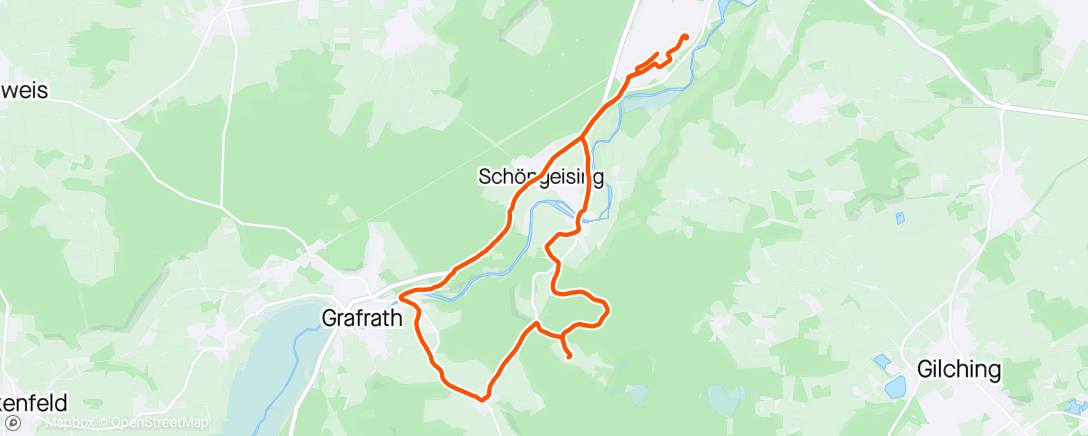 Map of the activity, Zum Jexhof und dann weiter nach Grafrath