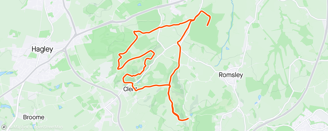 Map of the activity, Lunch Trail Run 🐕