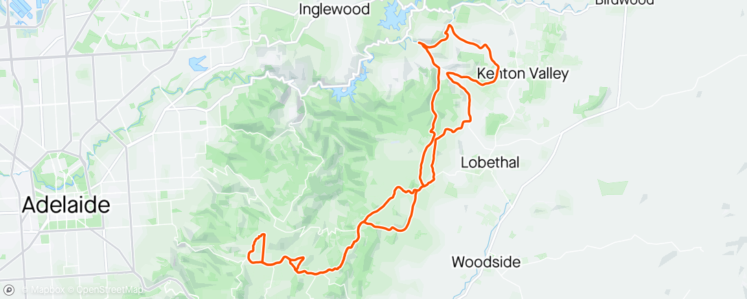 Map of the activity, Lumpy ride