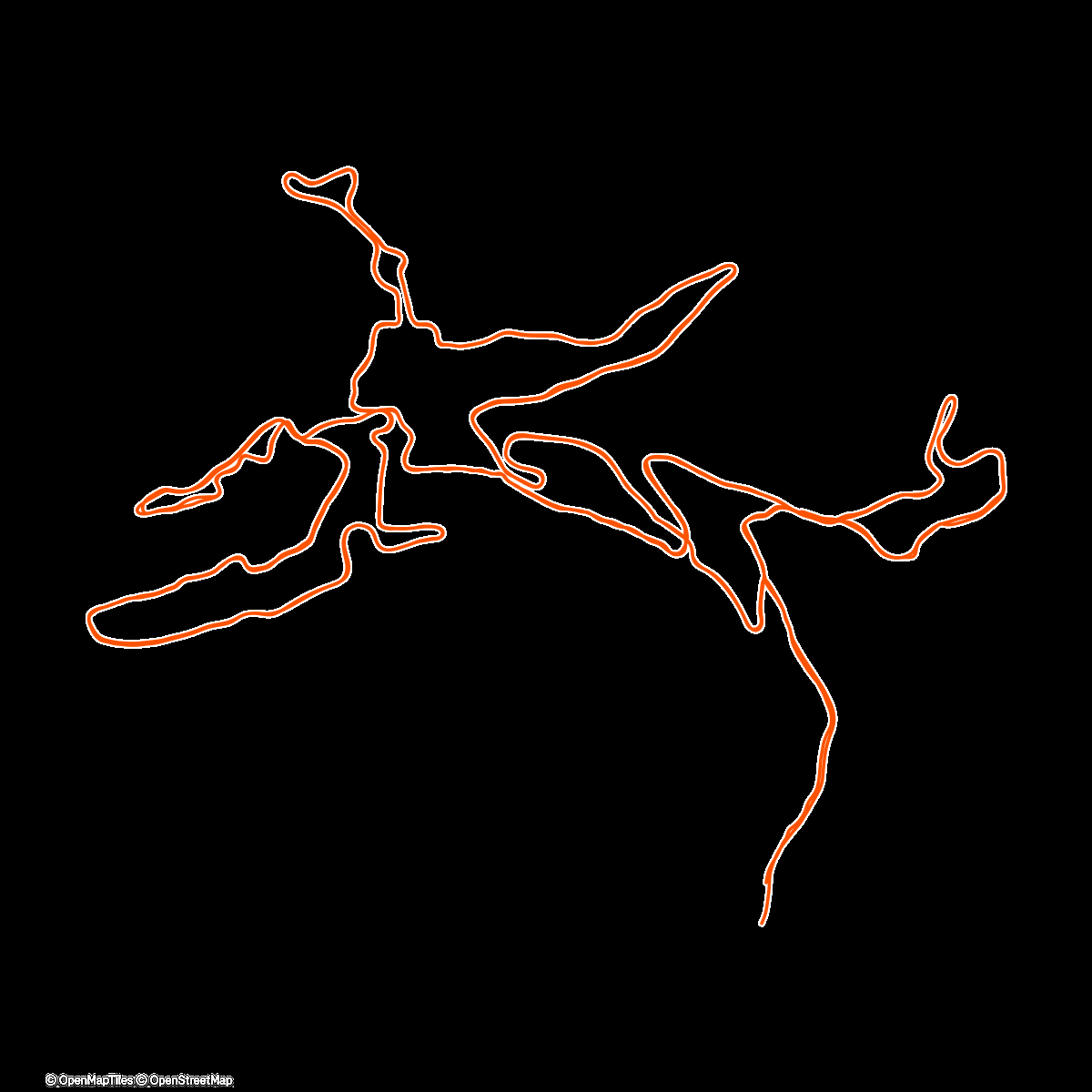 Map of the activity, Skating matinal au centre nordique du plateau de Beauregard