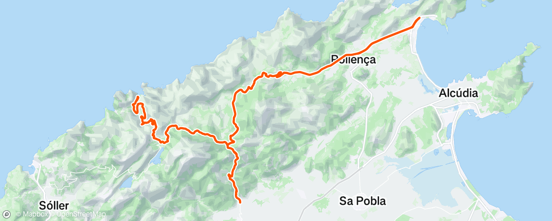 Map of the activity, Morning Ride