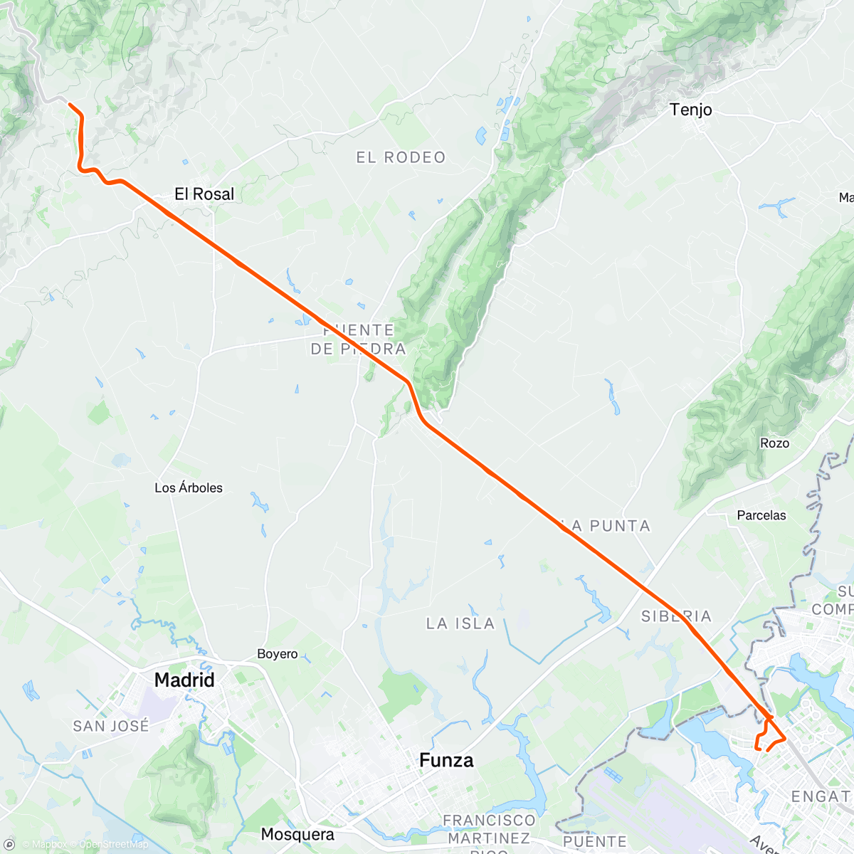 Map of the activity, Morning Ride