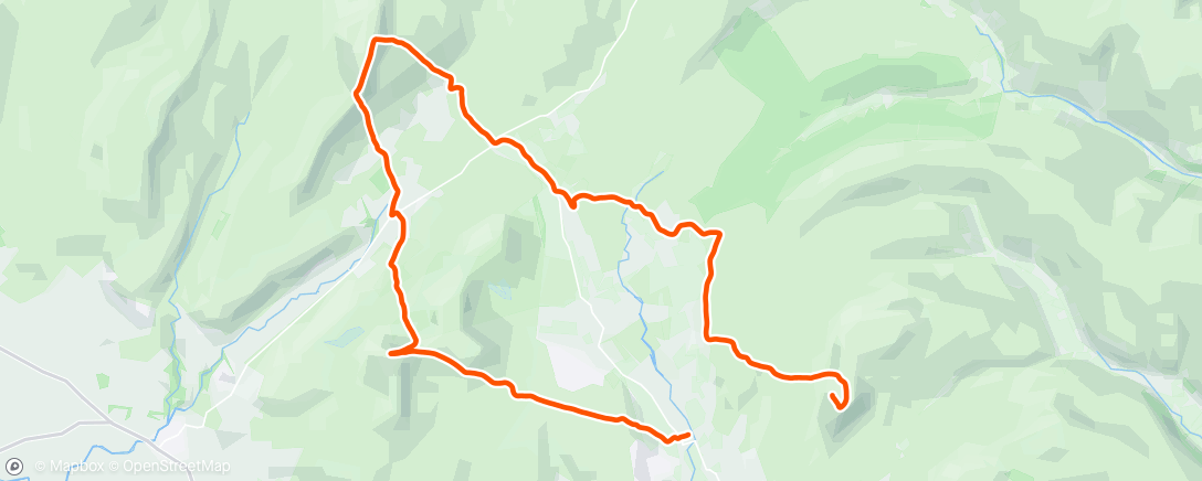 Map of the activity, Yorkshire Three Peaks Fell race