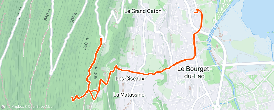 Carte de l'activité Rappel VMA en bosse