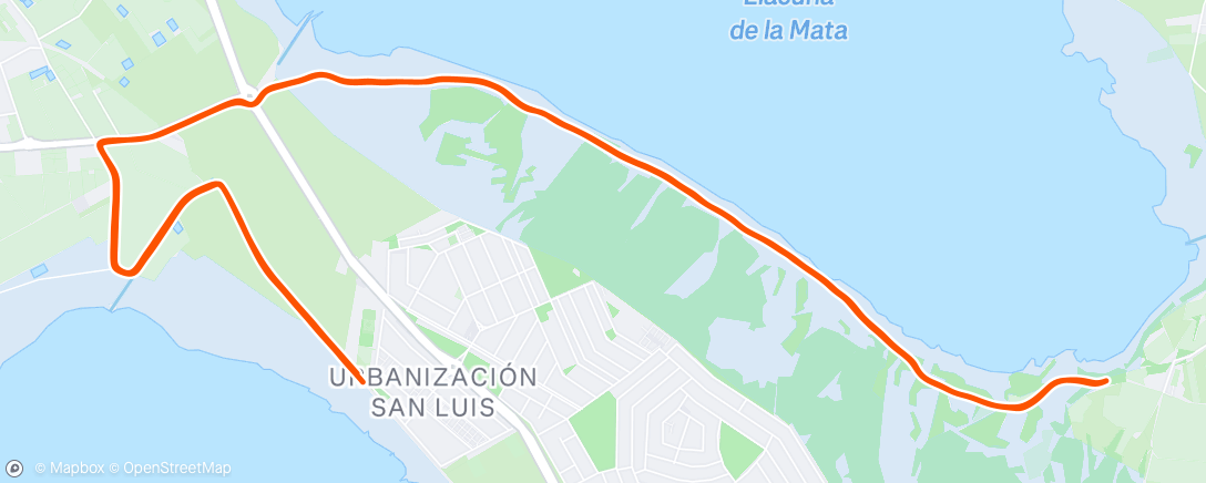 Map of the activity, Lunch Run