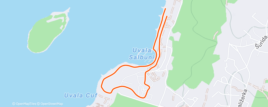 Map of the activity, Lunch Walk