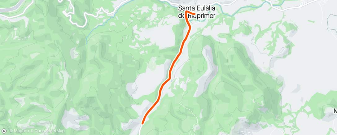 Map of the activity, Carrera de mañana