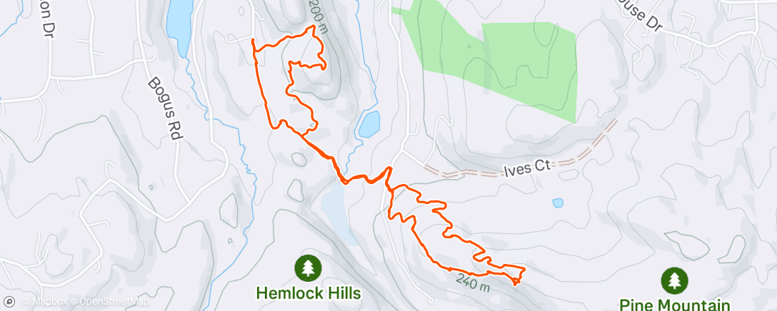 Map of the activity, Hike with  Jyoti, Kevin and Morty
