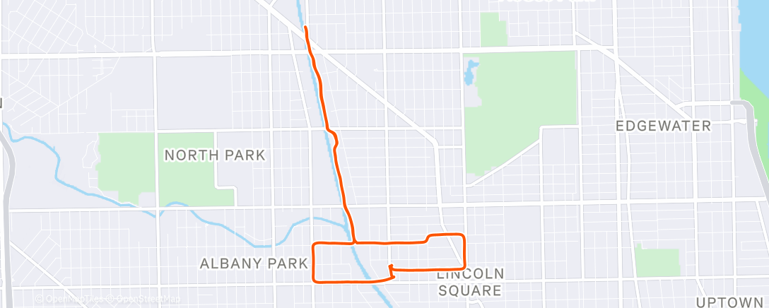 Карта физической активности (Evening Run)