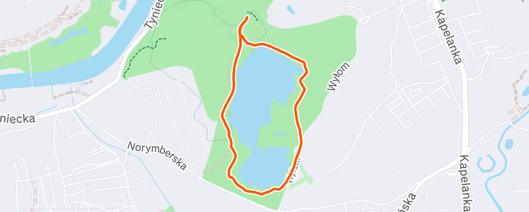 Map of the activity, Afternoon Walk