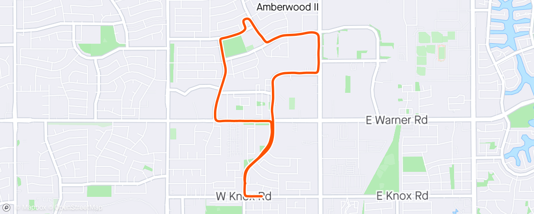Map of the activity, Morning Run #50