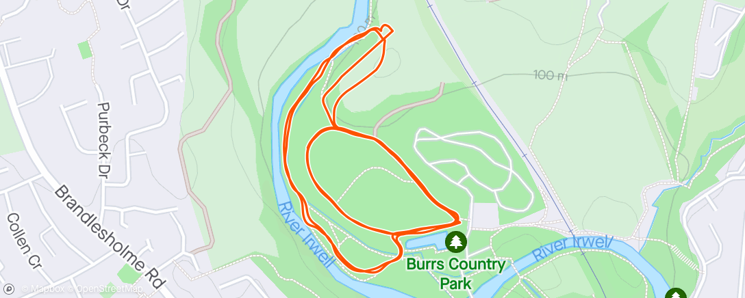 Map of the activity, ParkRun 🥇