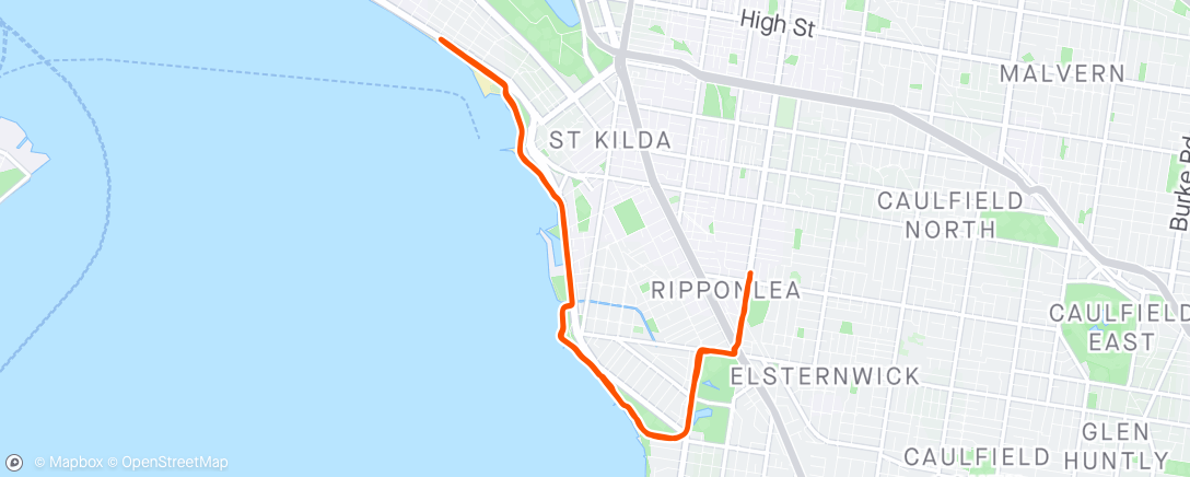 Map of the activity, 4 x 1k on, 1k float 🐛