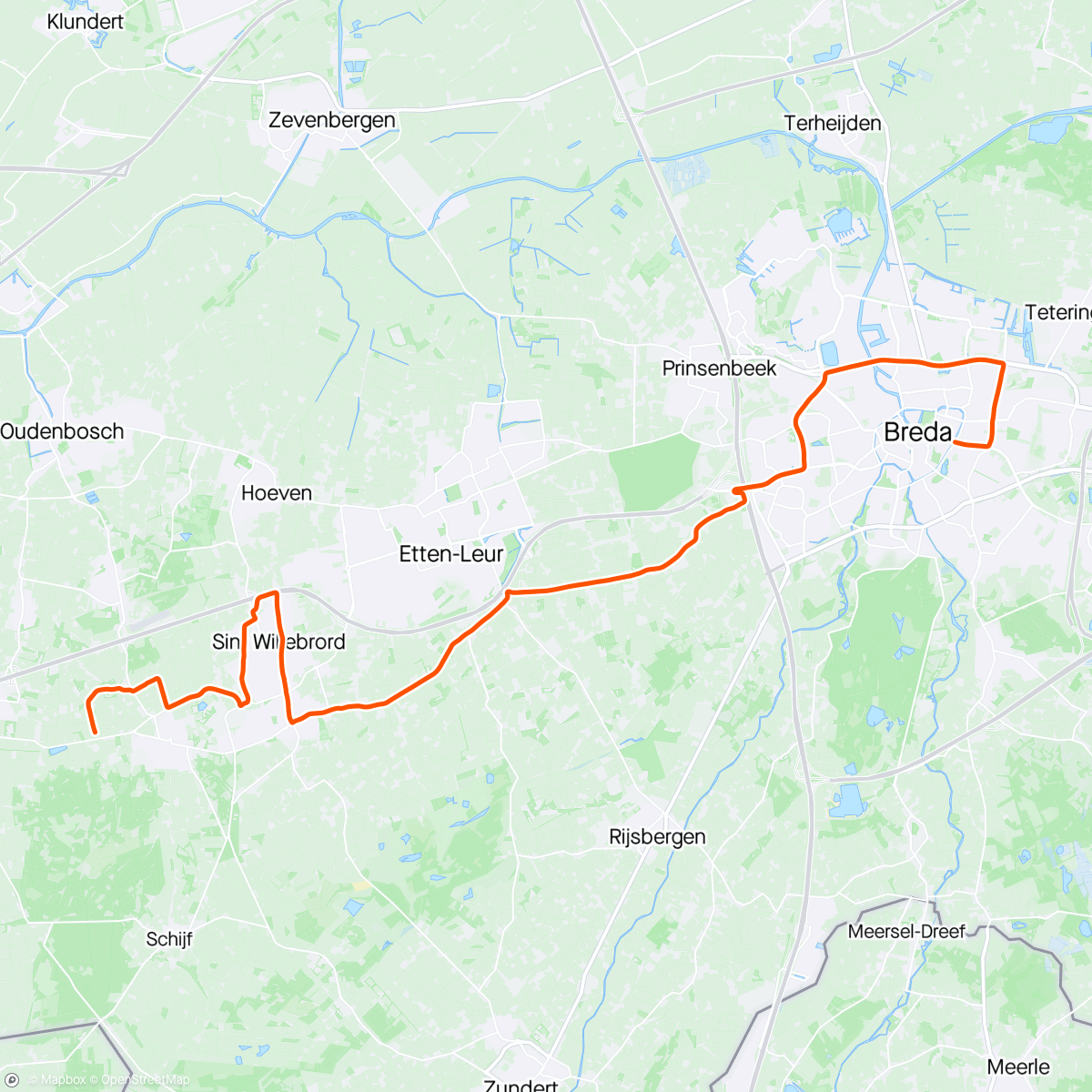 Map of the activity, ROUVY - La Vuelta 2022 | Stage 3 - Breda | NL