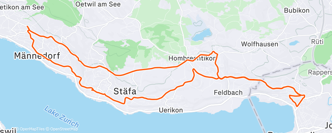 Карта физической активности (Evening Ride)