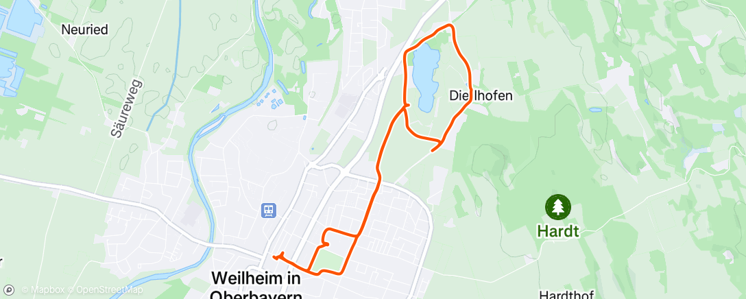 Карта физической активности (Mittagspaziergang)