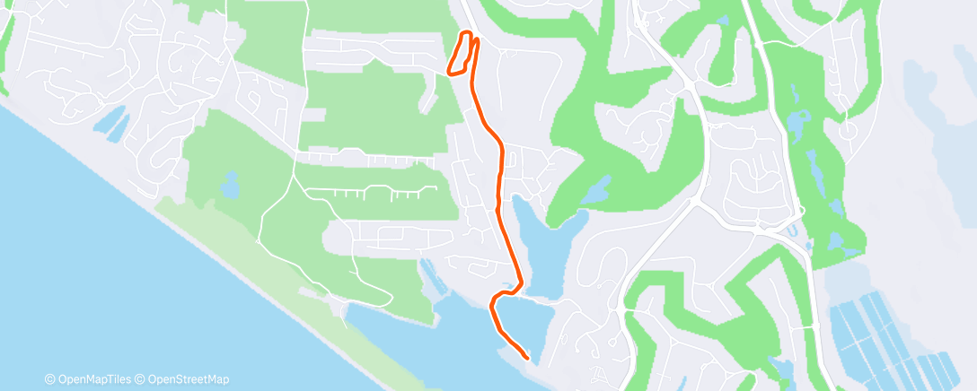 Map of the activity, Morning Run