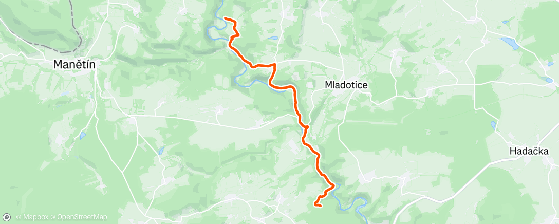 Map of the activity, Afternoon Walk