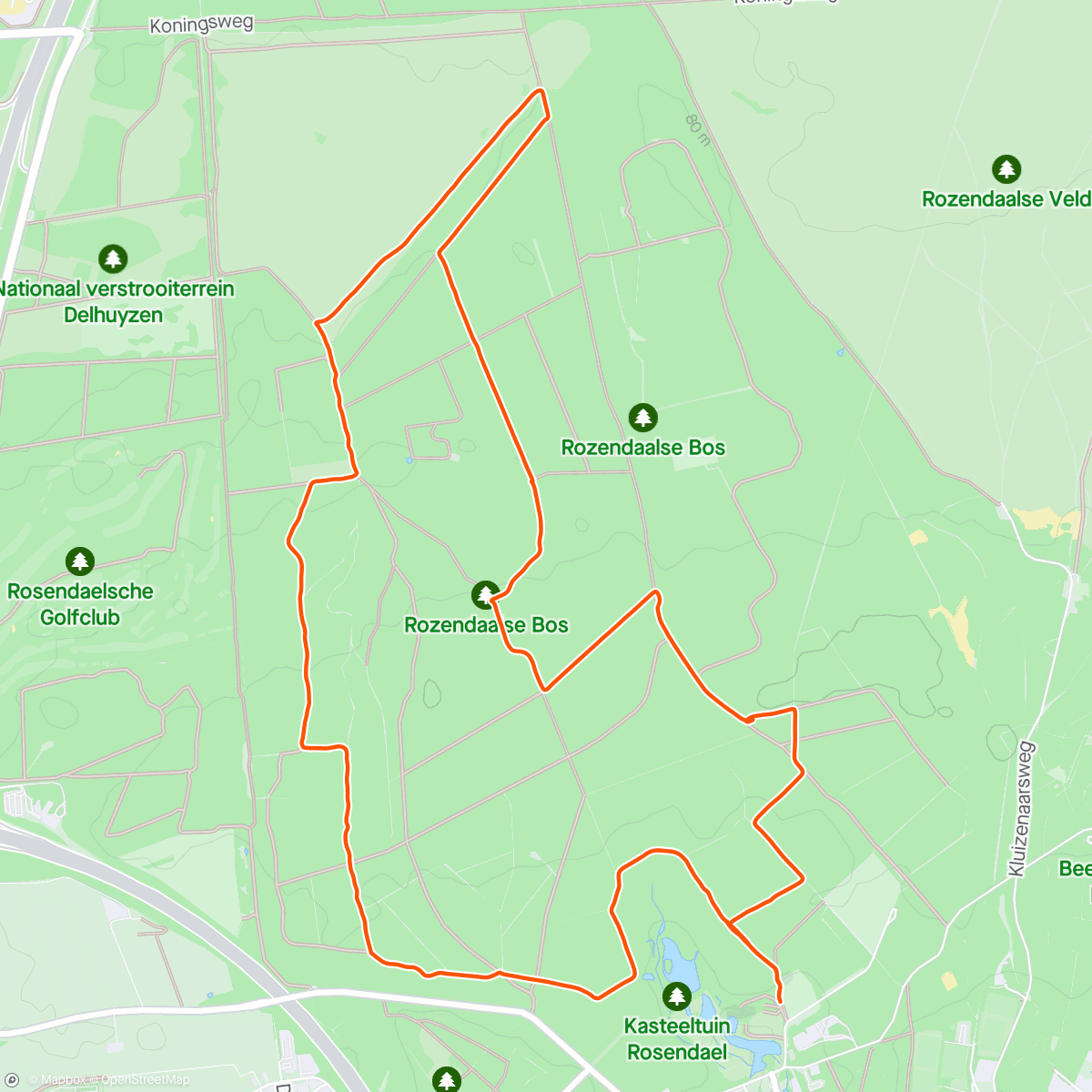 Map of the activity, Parcours verkenning
