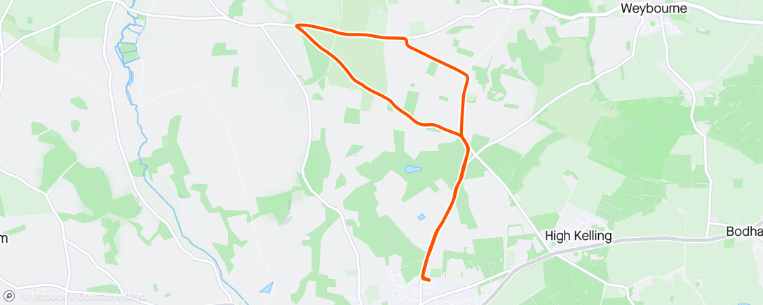 Map of the activity, NNBR Holt 10km