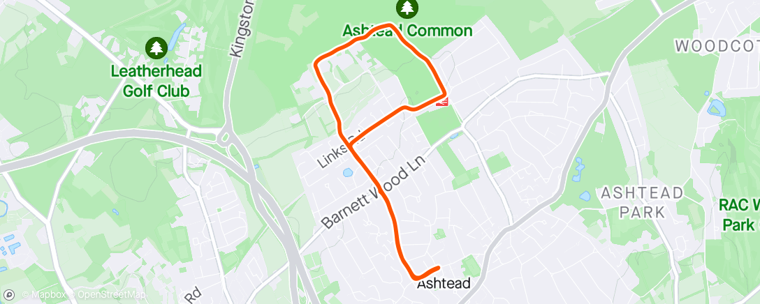 Map of the activity, First run as a married man!