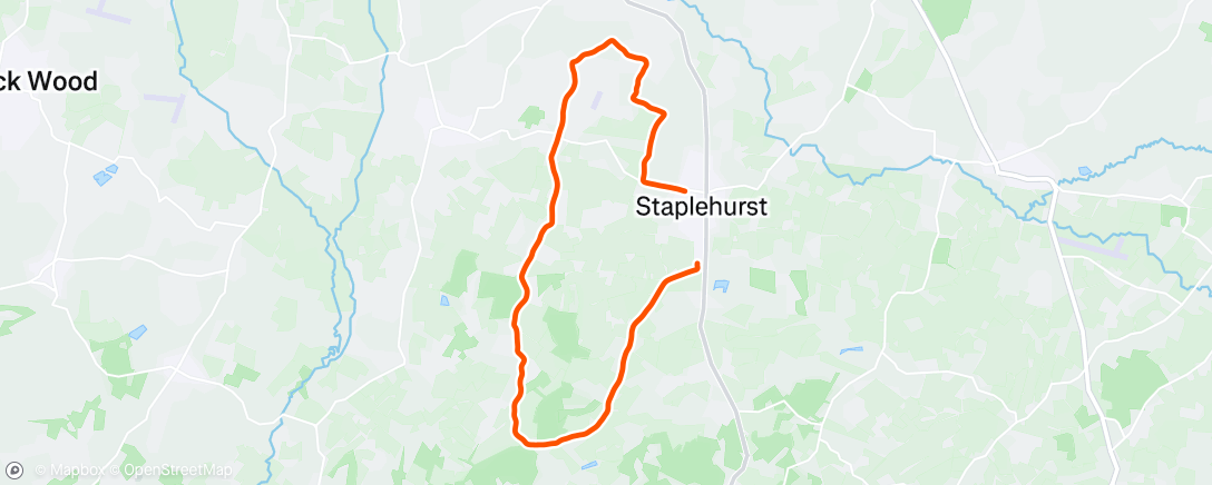 Map of the activity, End of year 10 mile